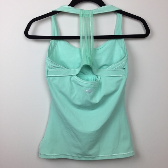 Alo Yoga Mint Turquoise Tank with Built-in Bra XS - Picture 4 of 8